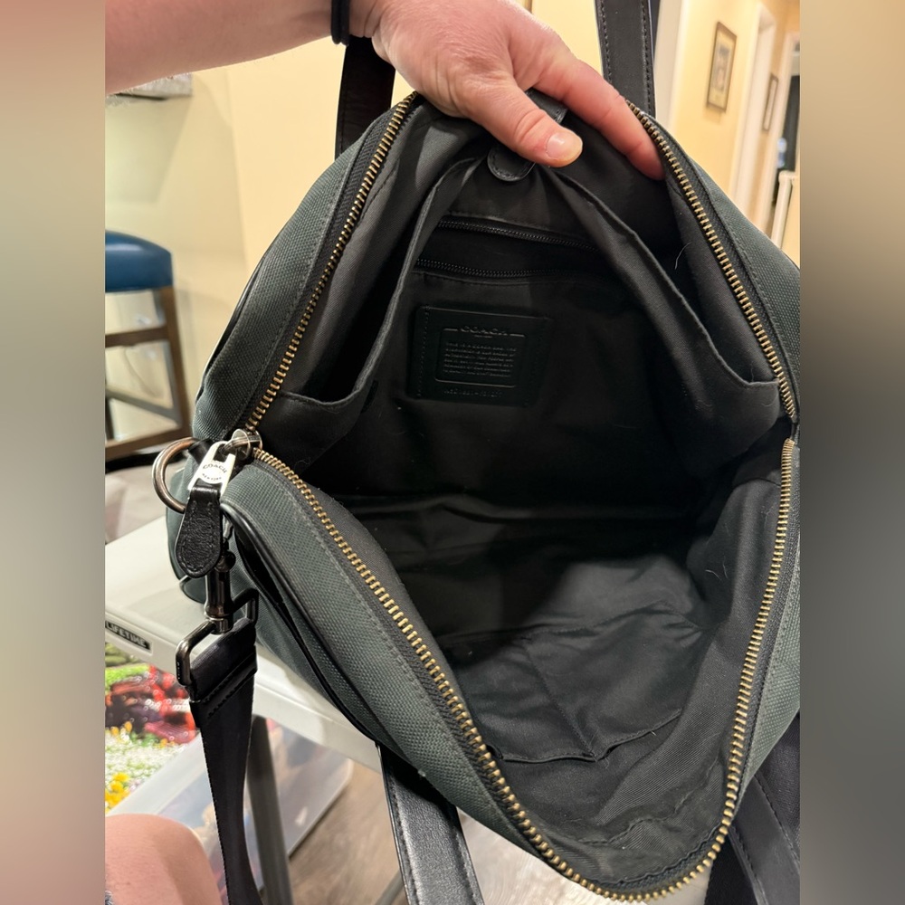 Coach Forest Green and Black Hamilton Briefcase Bag - Picture 12 of 16